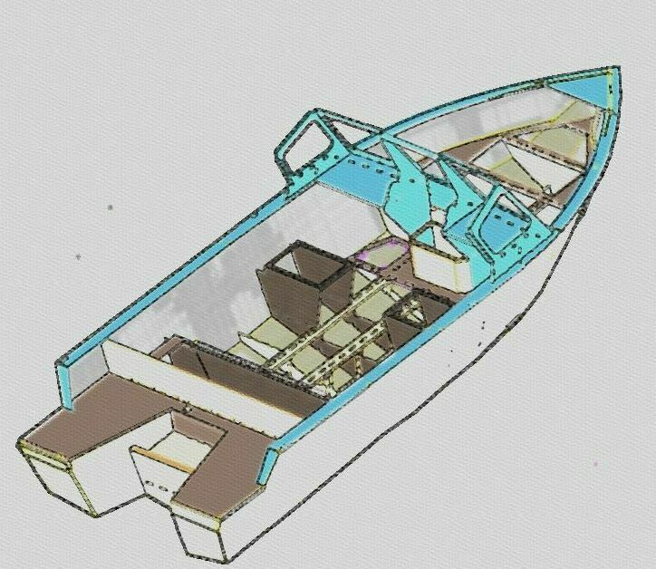 Проект лодки ПНД Салют 480