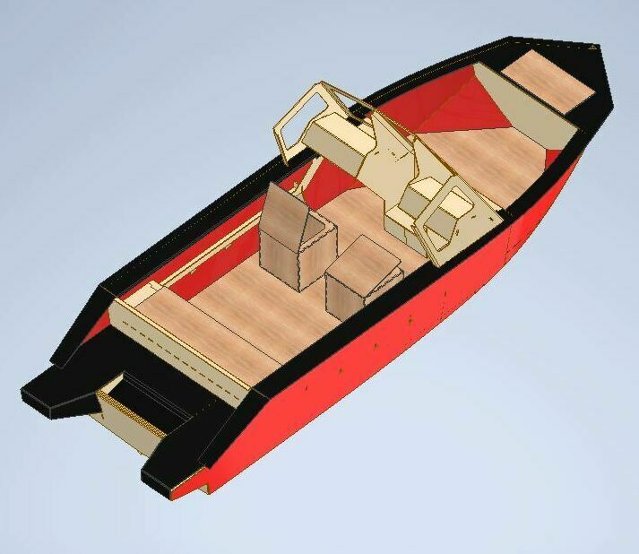 Проект консольной лодки  ПНД 