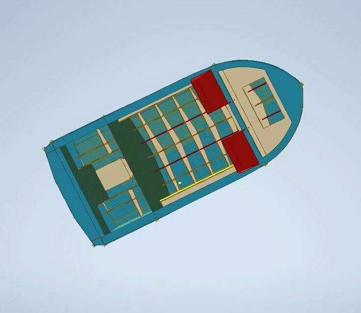 Проект лодки водомет из  ПНД 
