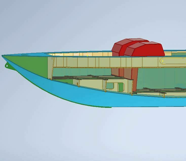Проект лодки из  ПНД Север 420