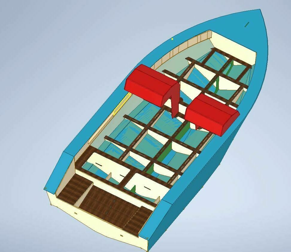Проект лодки из  ПНД Север 420