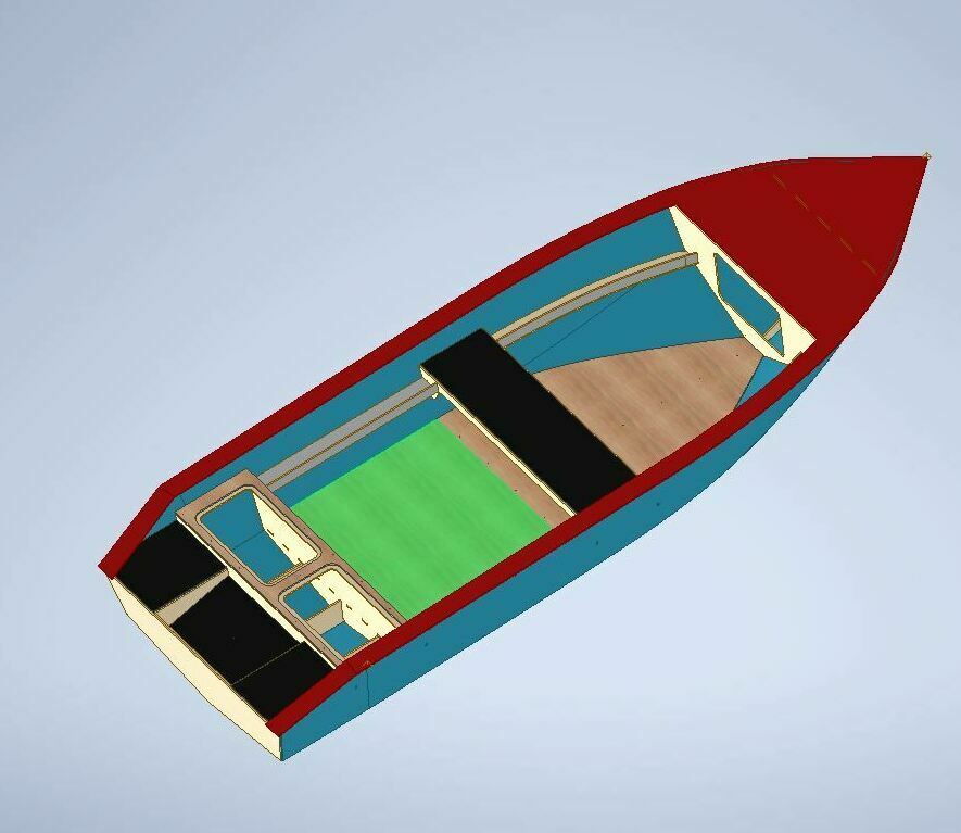 Проект лодки АКЛ 430 из  ПНД