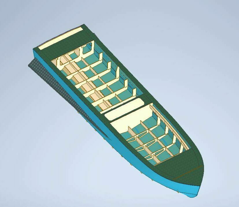 Проект лодки из  ПНД Казанка