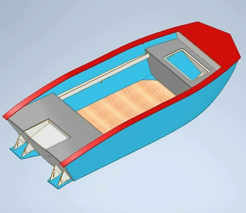 Проект лодки Малек 310 из  ПНД