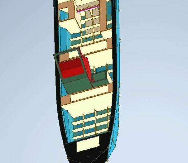 Проект лодки с тоннелем из  ПНД 